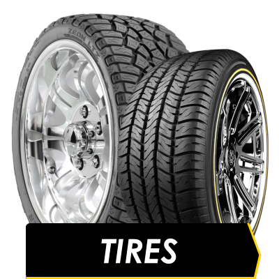 Truck and passenger car wheels with tires from Atlantic Any Wheel Straightening
